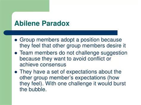 PPT - Abilene Paradox PowerPoint Presentation, free download - ID:1478732