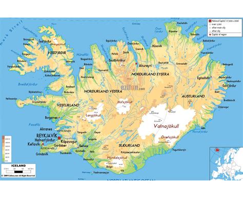 elección Esquiar Molesto mapa topografico islandia Masculinidad el fin ...