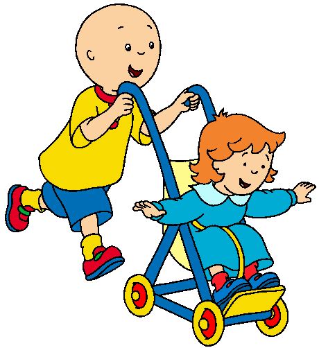 Image - Caillou Pushing Rosie in Stroller.gif | Caillou Wiki | FANDOM ...