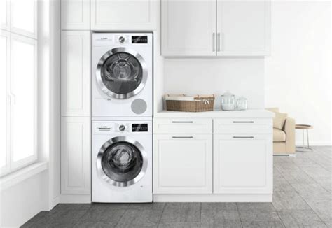 Bosch BOWADREUC4022 Stacked Washer Dryer Set With Front, 58% OFF