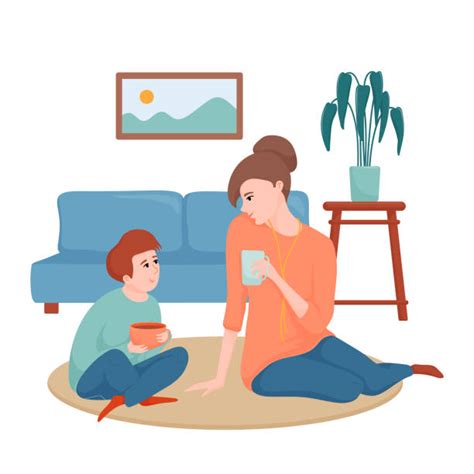 Parent And Child Talking Illustrations, Royalty-Free Vector Graphics & Clip Art - iStock