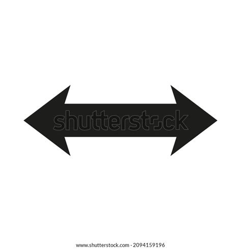 Double Arrow Symbol 2 Side Arrow Stock Vector (Royalty Free) 2094159196 | Shutterstock