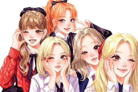 gidle fanart | Dibujo de pelo, Frames para fotos, Cómo dibujar chicas