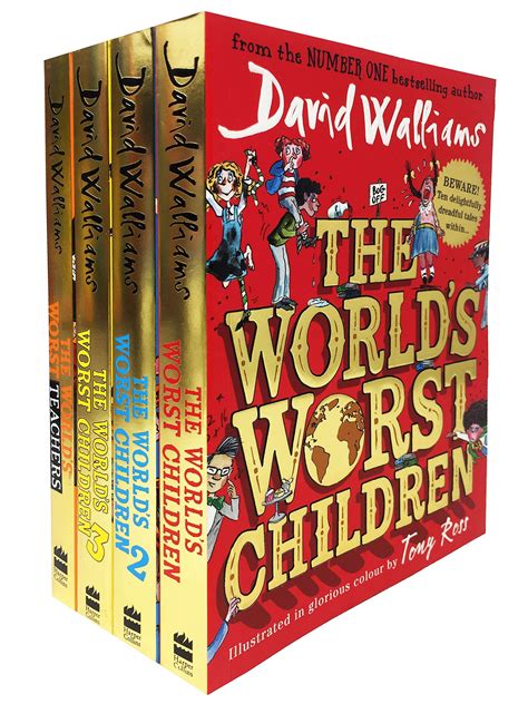 David Walliams Worlds Worst Children Collection 4 Books Set Pack ...