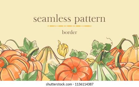 Seamless Border Pattern Sketch Colorful Vegetables: เวกเตอร์สต็อก (ปลอดค่าลิขสิทธิ์) 1157104081 ...