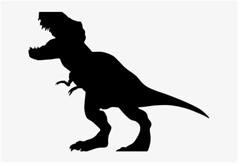 Tyrannosaurus Rex Clipart Silhouette - T Rex Silhouette Svg Transparent ...