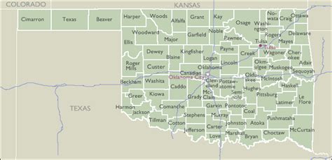 County Zip Code Maps of Oklahoma - ZIPCodeMaps.com