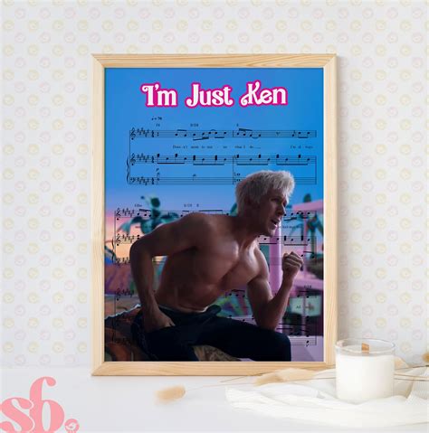 I'm Just Ken Sheet Music Artwork DIGITAL DOWNLOAD Barbie - Etsy