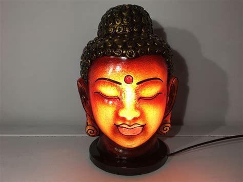 Buddha Head Lamp - Bronze | Lamp, Led head, Headlamp