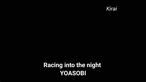 YOASOBI - Racing Into The Night : r/OtakusOST