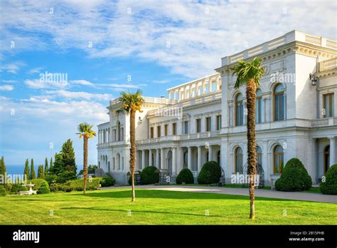 Livadia Palace near city of Yalta, Crimea, Russia. Livadia Palace was a ...