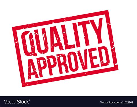 Quality Approved rubber stamp Royalty Free Vector Image