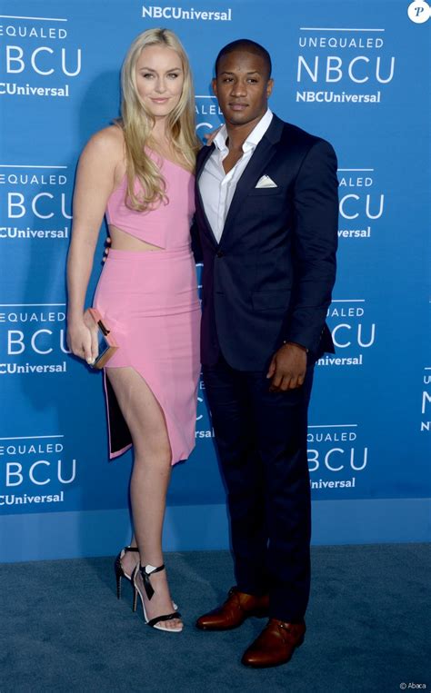 Lindsey Vonn and Kenan Smith arriving at the 2017 NBCUniversal Upfront ...