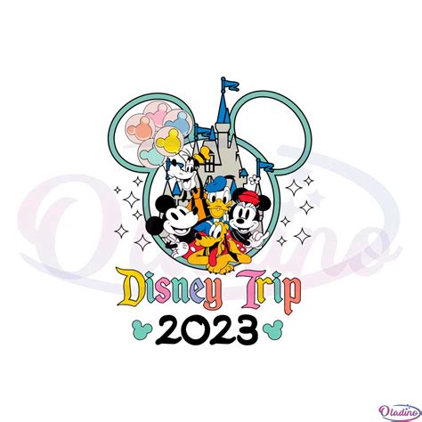 Classic Disney Cartoons 2023 Disney Trip Svg Cutting Files