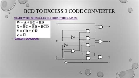 The BCD to excess-3 converter