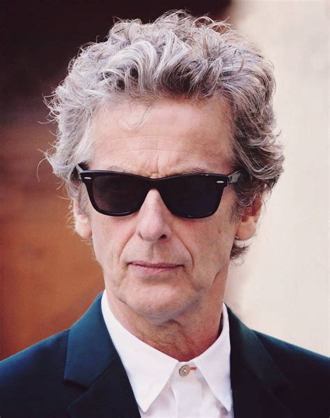 Peter Capaldi in his almost trademark sunglasses on the red carpet for ...