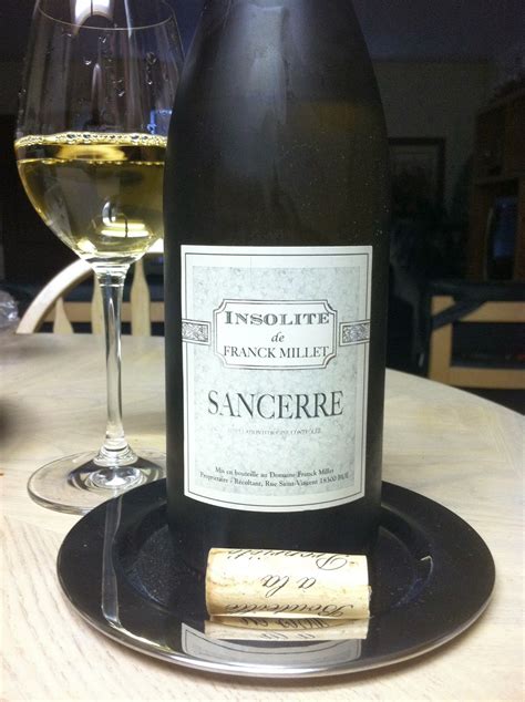 The World of Wine Review: 2012 Franck Millet “Insolite” Sancerre, France