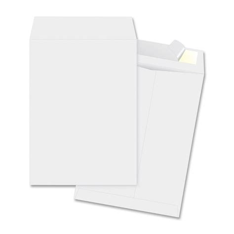 Business Source 10" x 13" Peel & Seal Tyvek Envelopes 100 / Box - White ...