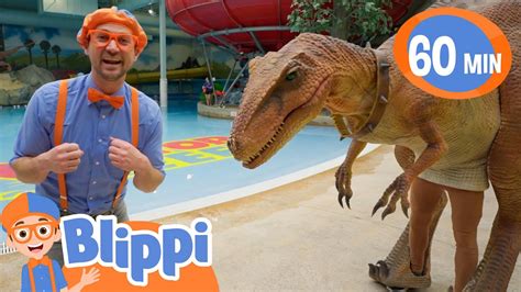 Blippi Meets Stanley The Dinosaur At The Fun Play Park | Educational ...