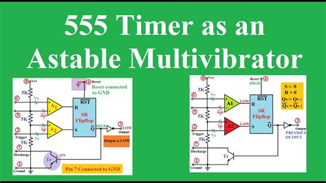 555 Timer as Astable Multivibrator - YouTube