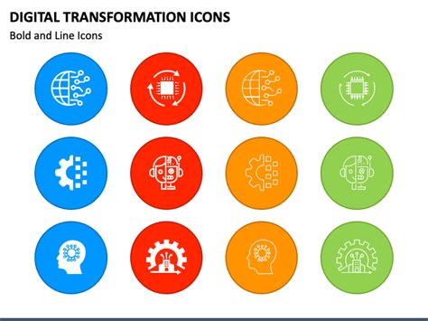 Digital Transformation Icons for PowerPoint and Google Slides - PPT Slides