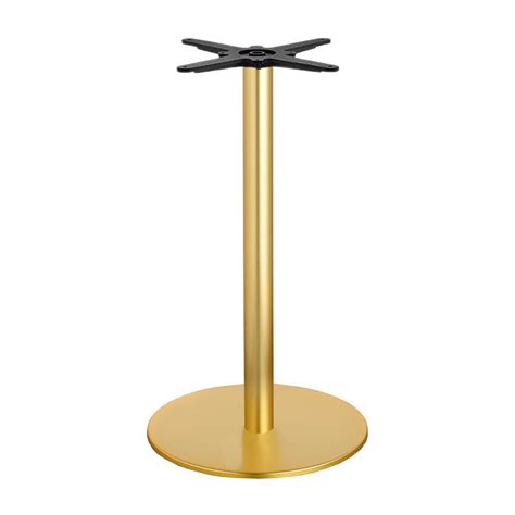 Steel table base Tiffany Brass 5173 with round column and base - buy for restaurant or street ...