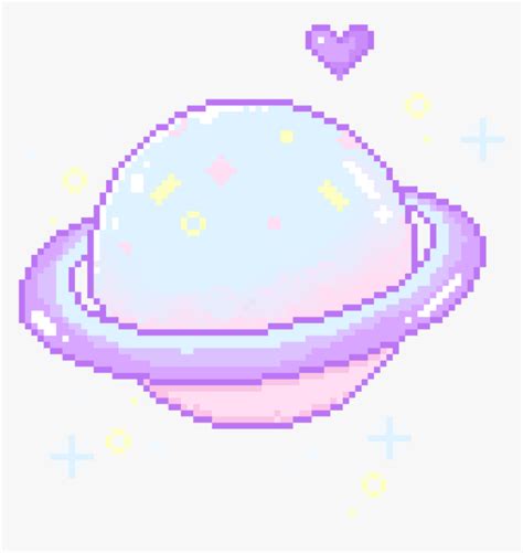 Kawaii Pixel Galaxy Background