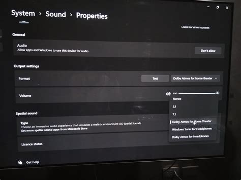 Windows 11 settings - Dolby atmos for home theater | AVS Forum