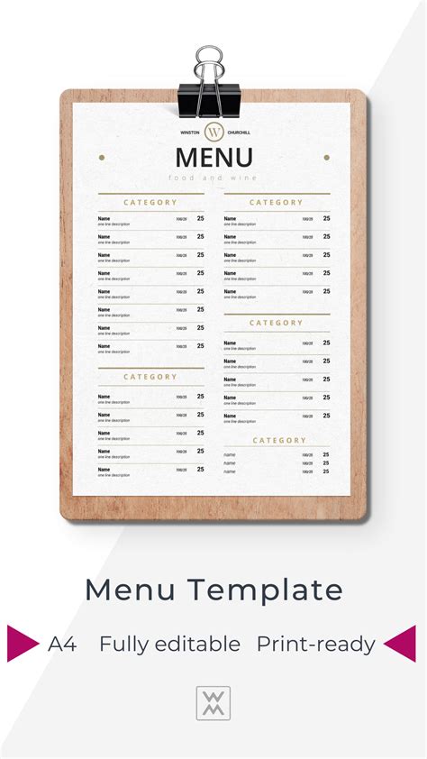 Restaurant menu design Simple Breakfast Menu, Simple Menu, Bakery Menu ...