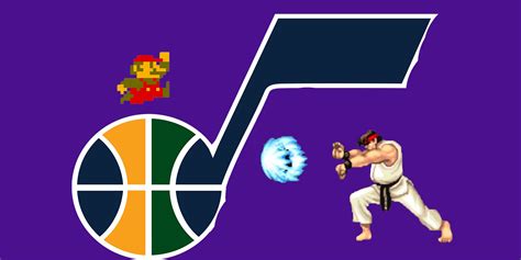 Utah Jazz NBA Schedule Video References Super Mario & Street Fighter