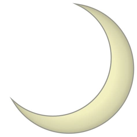 Crescent Moon Emoji Transparent