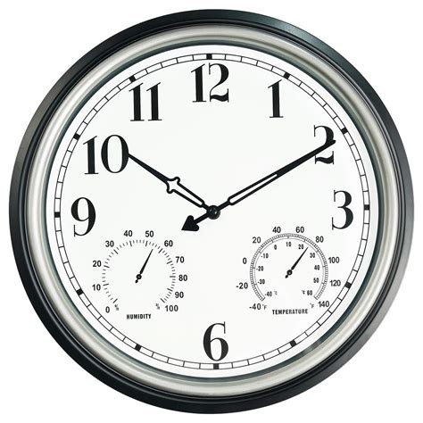 Buy SecreShow 16 Inch Large Indoor Outdoor Wall Clock,Waterproof Non-Ticking Clock with ...
