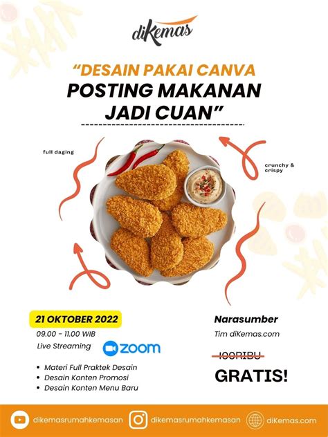 Training Desain Canva, Posting Makanan Jadi Cuan