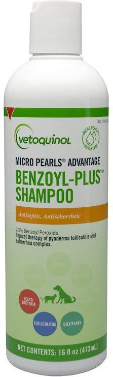 Vetoquinol Benzoyl-Plus Shampoo for Dogs & Cats, 16-oz bottle - Chewy.com