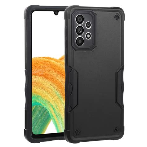 For Samsung Galaxy A33 5G Non-slip Armor Phone Case (Black) | Alexnld.com