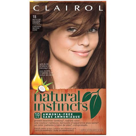 Clairol Clairol Natural Instincts 18, Pecan, Medium Golden Brown 1 Kit ...