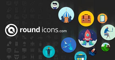 Round Icons - 45,000 Premium Icon Packed in One Bundle Flat Line Glyph