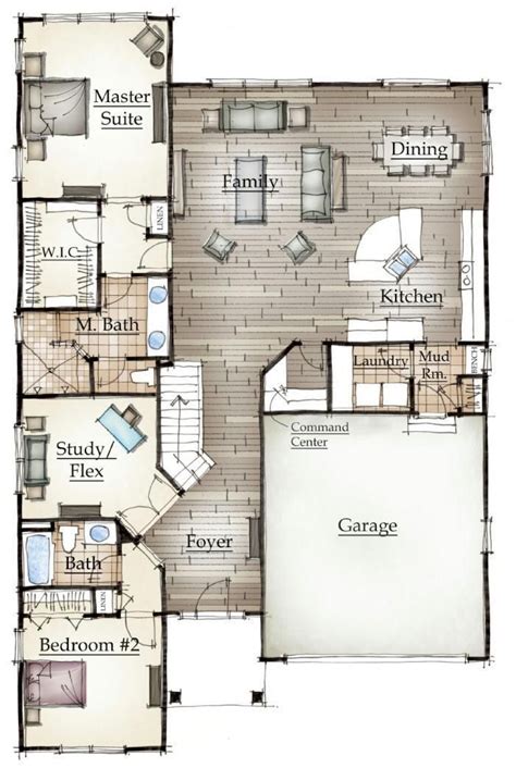 Model Floorplan 2 | Floor plans, Dream house plans, Barndominium floor ...