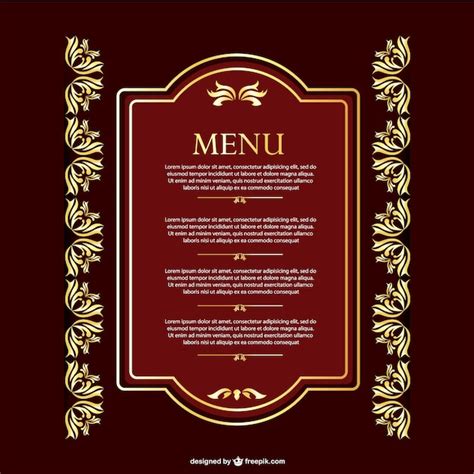 Menu border Vectors & Illustrations for Free Download | Freepik