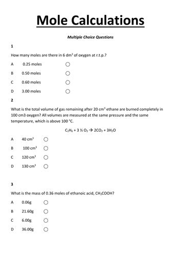 31 Mole Calculations Worksheet Answers - support worksheet