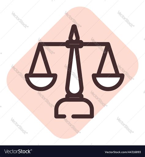 Law scale on a white background Royalty Free Vector Image