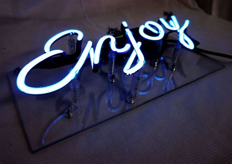 Real Glass Enjoy Handmade Neon Light Wall Decor Neon Sign - Etsy