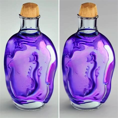 Create an image of a unique glass bottle that is shaped like a m... - Arthub.ai