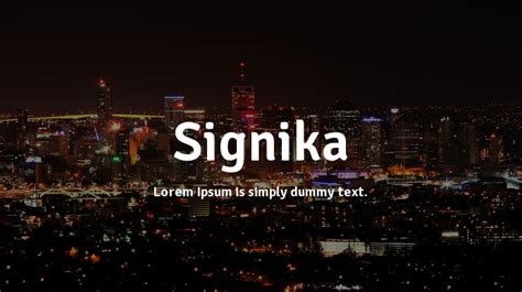 Signika Font Family : Download Free for Desktop & Webfont