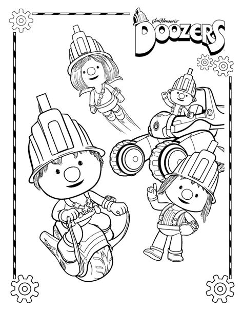 The Doozers Characters Coloring Page - Free Printable Coloring Pages ...