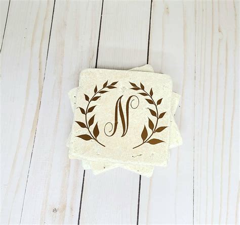 Monogrammed Coasters Wedding Gift Personalized Gifts Gifts | Etsy