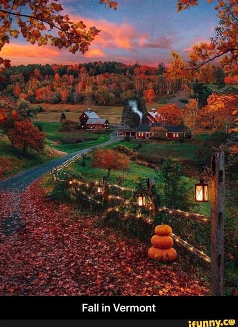 Fall in Vermont - Fall in Vermont - iFunny | Autumn scenes, Autumn ...