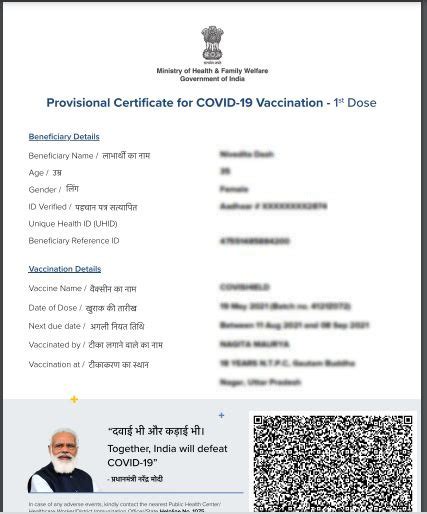 Covid vaccine certificate PM Modi photos reasoning govt parliament ...