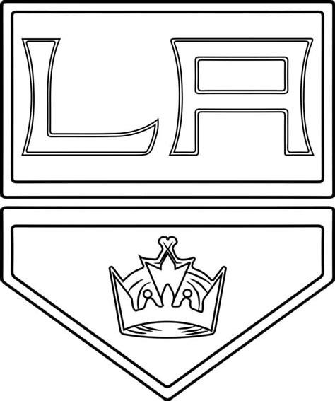 Los Angeles Kings Logo coloring page - Download, Print or Color Online ...