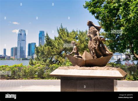 Mother Frances Xavier Cabrini Memorial bronze statue stands near the ...